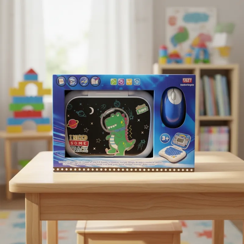 COMPUTADORA  DIDACTICA DE NIÑO  BILINGUE DISEÑO DINO VERDE - 3