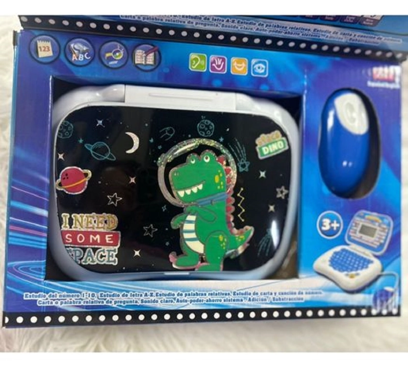 COMPUTADORA  DIDACTICA DE NIÑO  BILINGUE DISEÑO DINO VERDE - 4