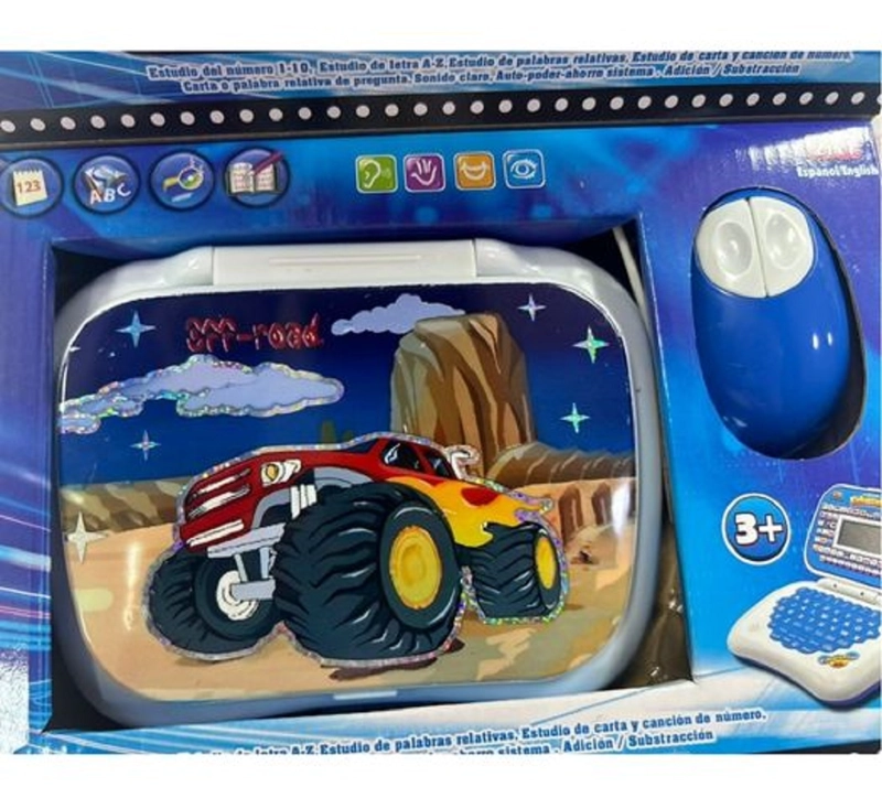 COMPUTADORA  DIDACTICA DE NIÑO  BILINGUE DISEÑO DINO VERDE - 4