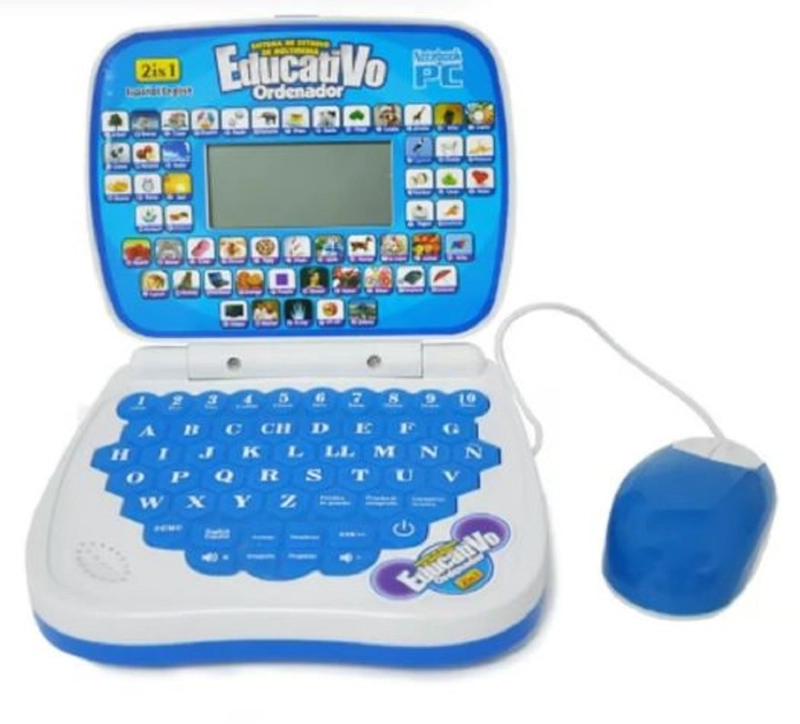 COMPUTADORA  DIDACTICA DE NIÑO  BILINGUE DISEÑO DINO VERDE - 6