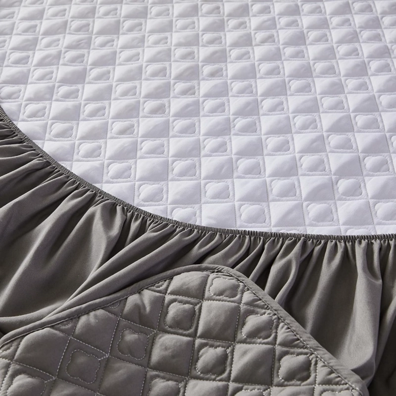 TOPPER CUBRECOLCHON KING UNICOLOR IPERMEABLE DE BORDES AJUSTABLES WM - 2