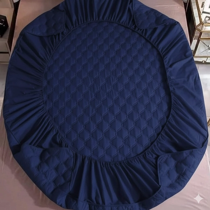 TOPPER CUBRECOLCHON IIPERMEABLE 2 PLAZAS UNICOLOR AJUSTABLE WM - 2
