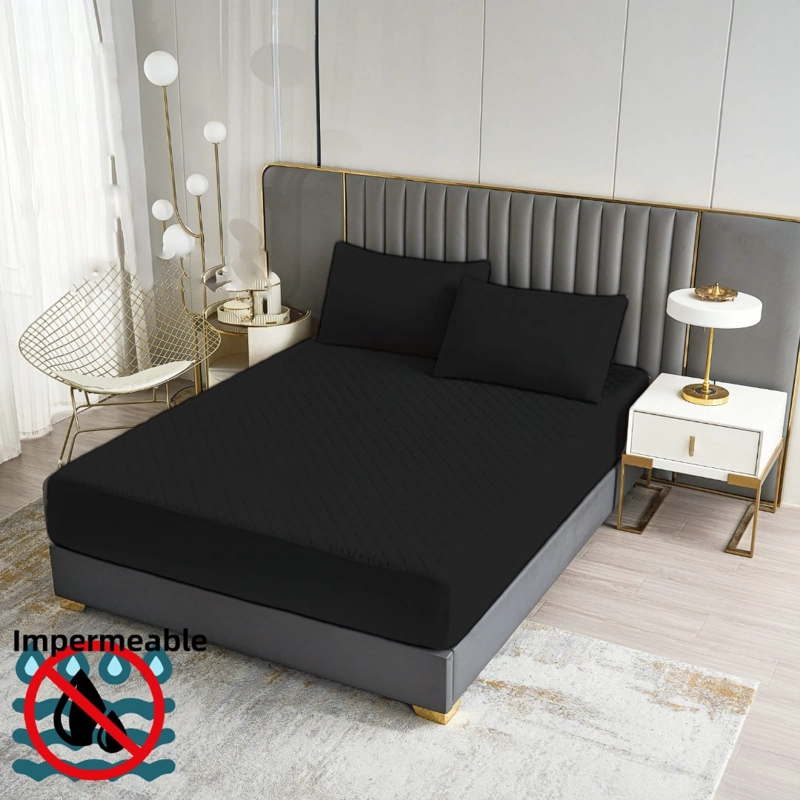 TOPPER CUBRECOLCHON IPERMEABLE TURQUESA  1.5 PLAZAS UNICOLOR AJUSTABLE  WM - 1
