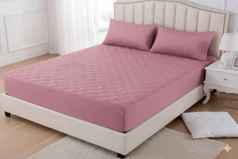 TOPPER CUBRECOLCHON IPERMEABLE TURQUESA  1.5 PLAZAS UNICOLOR AJUSTABLE  WM - 2