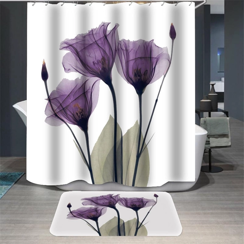 SETS DE BAÑO 4 PIEZAS DISEÑO TULIPANES WM - 3