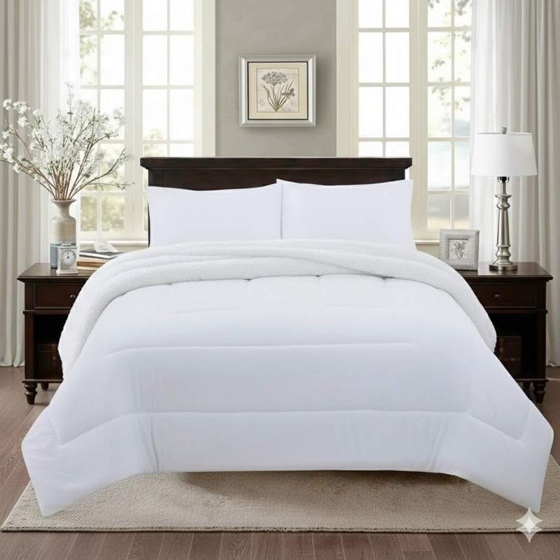 COBERTOR DE INVIERNO KING PLUSH CON CHIPORRO QUITA FRIO UNICOLOR ROSADO FYA - 3