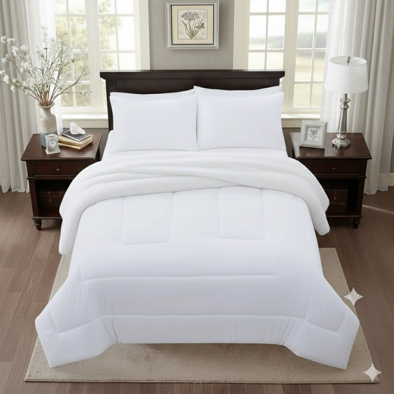 COBERTOR DE INVIERNO KING PLUSH CON CHIPORRO QUITA FRIO UNICOLOR ROSADO FYA - 4