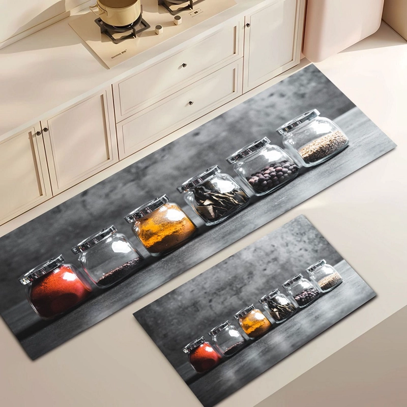 ALFOMBRA DE COCINA PACK DE 2 CON DISEÑO ANTIDESLIZANTE TF - 1