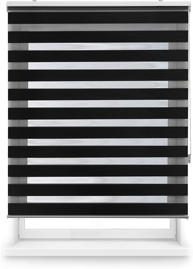CORTINA NEGRA ROLLER DIA NOCHE 120X200 CM UNICOLOR TF - 2