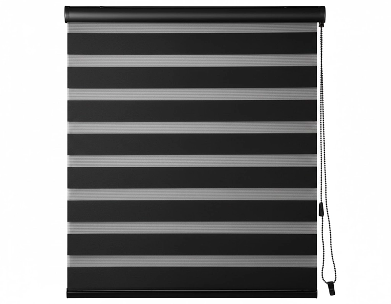 CORTINA NEGRA ROLLER DIA NOCHE 120X200 CM UNICOLOR TF - 6