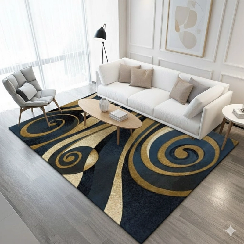 ALFOMBRA CON DISEÑO PARA LIVING 200X240 MODERNA ELEGANTE TFI - 1