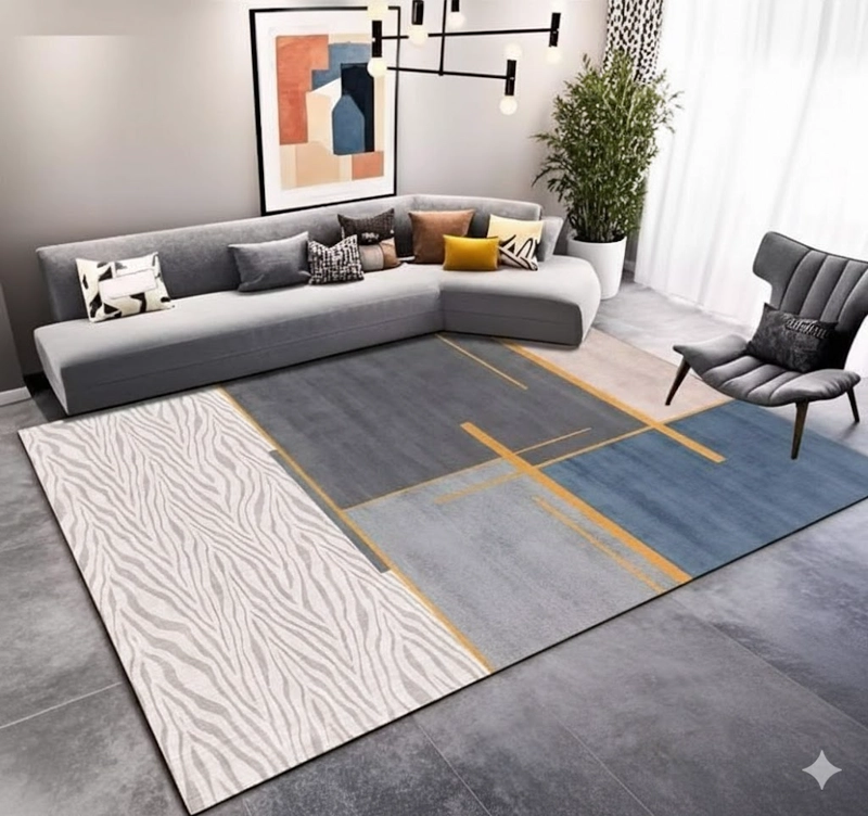 ALFOMBRA CON DISEÑO PARA LIVING 200X240 MODERNA ELEGANTE TFI - 2