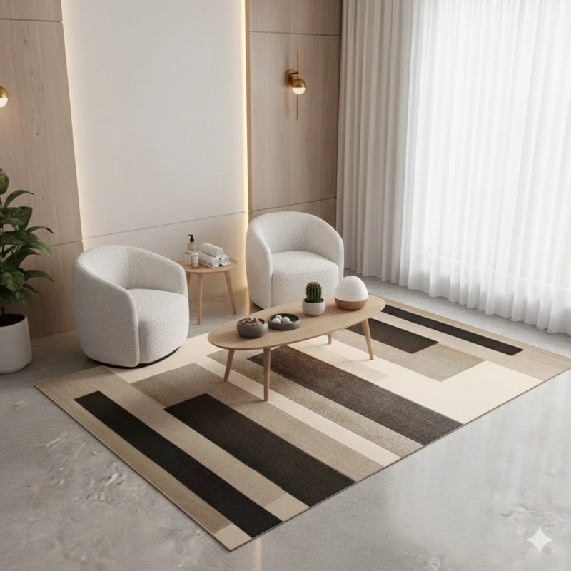 ALFOMBRA CON DISEÑO PARA LIVING 200X240 MODERNA ELEGANTE TFI - 2