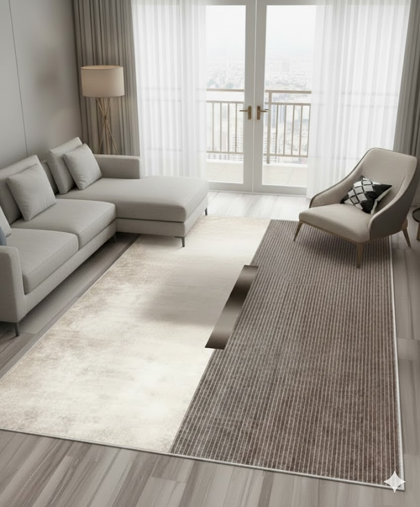 ALFOMBRA CON DISEÑO MODERNO JUVENIL 200X240 DECORACION DE SALA LIVING CMIO - 2