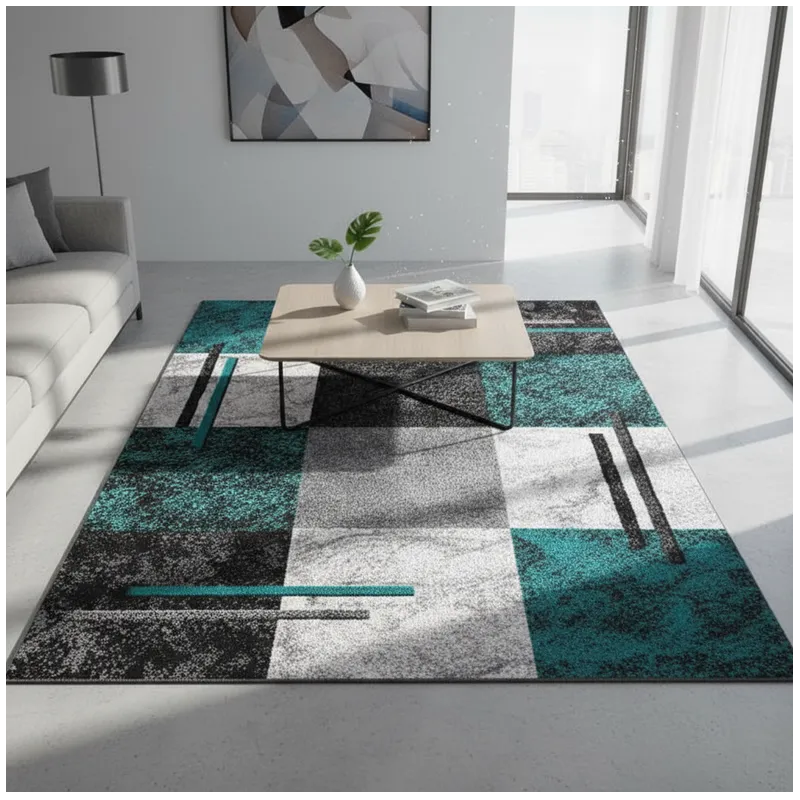 ALFOMBRA CON DISEÑO MODERNO JUVENIL 200X240 DECORACION DE SALA LIVING CMIO - 2