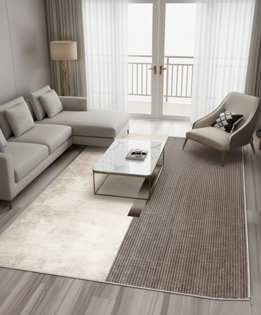 ALFOMBRA CON DISEÑO MODERNO JUVENIL 200X240 DECORACION DE SALA LIVING CMIO - 3