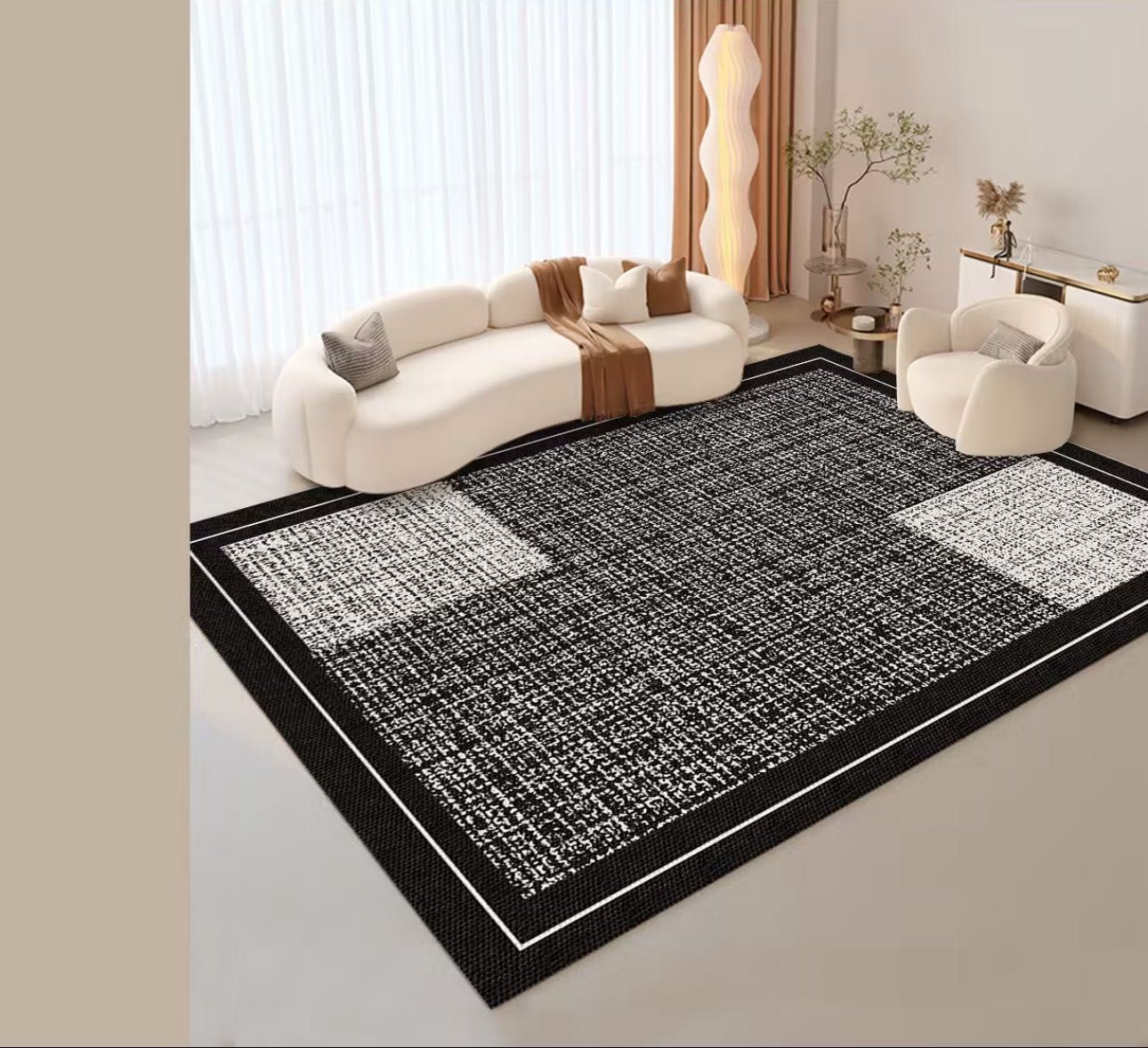 ALFOMBRA CON DISEÑO MODERNO JUVENIL 200X240 DECORACION DE SALA LIVING CMIO - 3