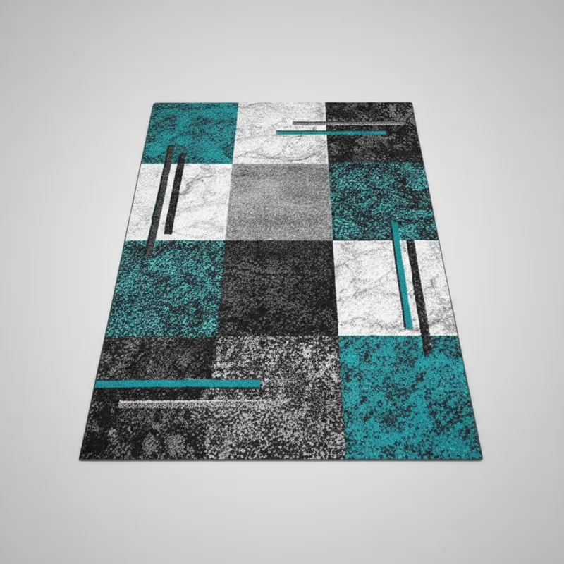 ALFOMBRA CON DISEÑO MODERNO JUVENIL 200X240 DECORACION DE SALA LIVING CMIO - 3