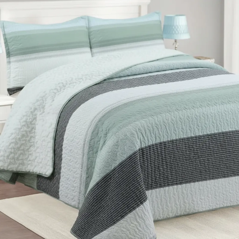 CUBRECAMA QUILT SHERPA 1.5 W.M G- AGUA RALLAS - 2