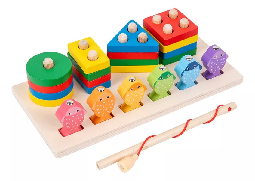 JUEGO DE PESCA MAGNETICO Y ENCAJE - 1