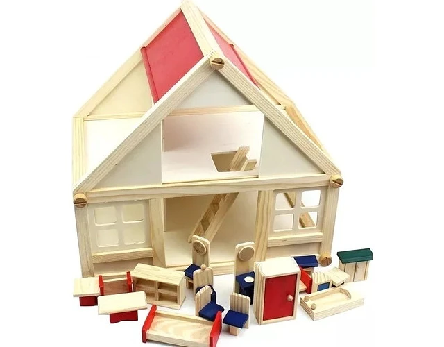 CASA DE MUÑECAS DE MADERA - 1