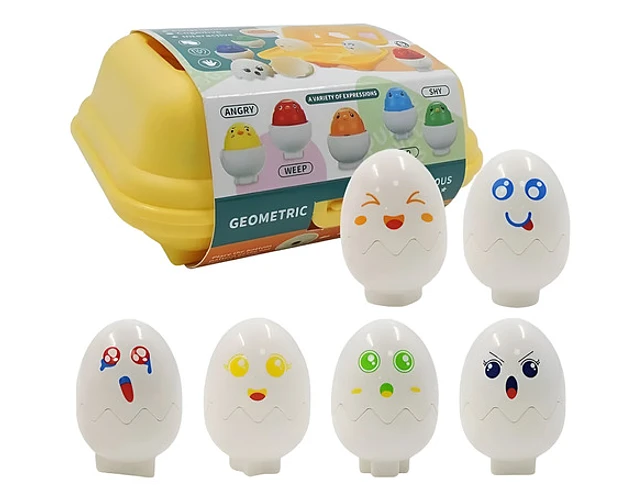 JUEGO DIDACTICO HUEVOS DE ENCAJE DE COLORES - 1