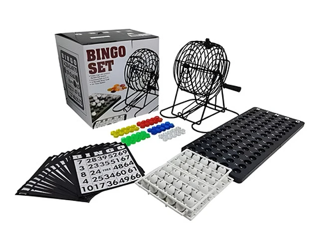 SET COMPLETO DE BINGO TOMBOLA METALICA - 1