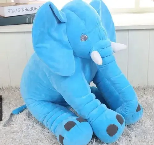 PELUCHE GIGANTE ELEFANTE AZUL - 1