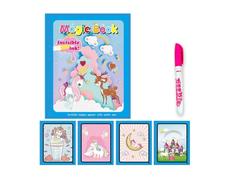 LIBRO MAGICO REUTILIZABLE PARA PINTAR CON AGUA - 2