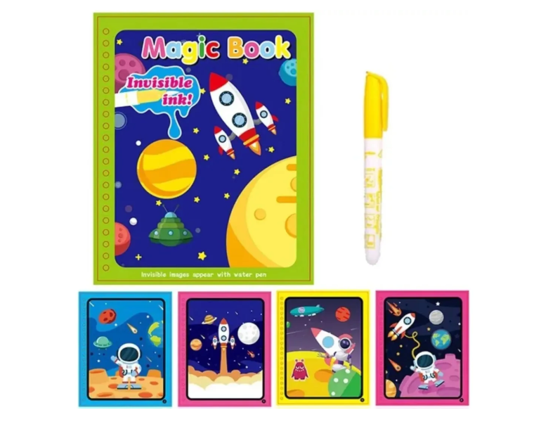 LIBRO MAGICO REUTILIZABLE PARA PINTAR CON AGUA - 4