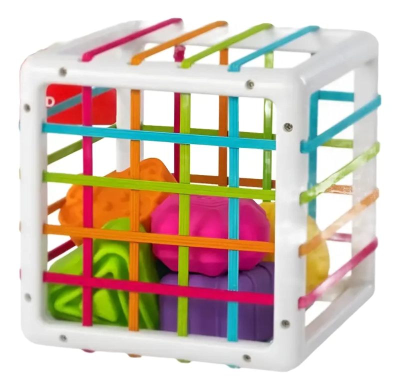 JUGUETE INTERACTIVO DE HABILIDAD MOTORA CUBO MONTESSORI - 2