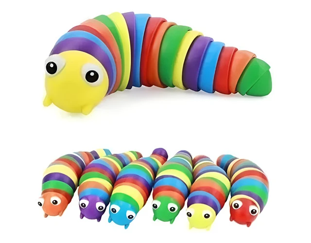 JUGUETE ANTIESTRES SENSORIAL GUSANO FINGER - 1