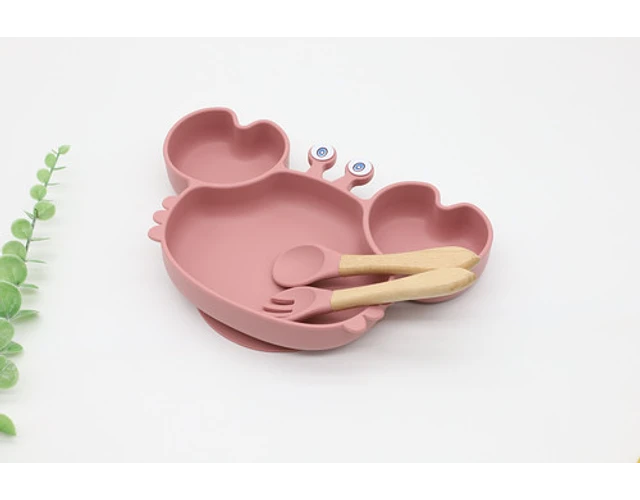 PLATO PARA BEBES SILICONA DISEÑO - 1