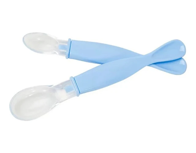 PACK DE 2 CUCHARAS DE SILICONA PARA BEBE - 1