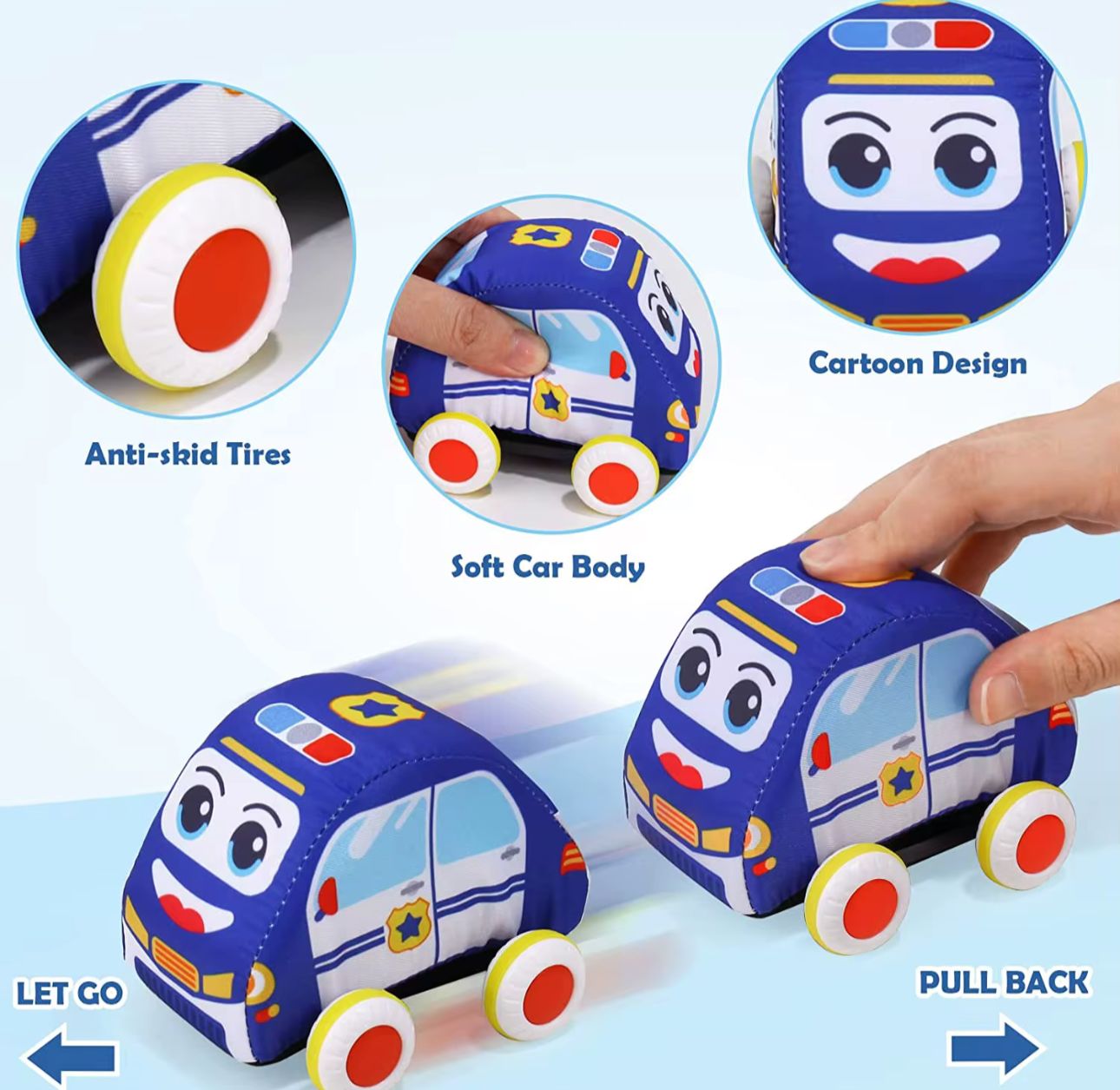 PISTA CON AUTOS DE TELA PARA BEBES - 2
