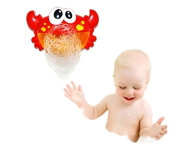 JUGUETE CANGREJO BURBUJAS DE BAÑO PARA BEBES - 1