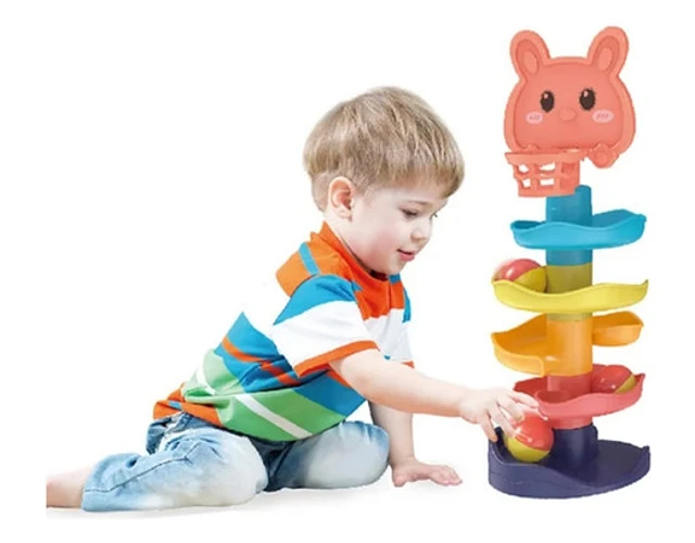 JUEGO DIDACTICO BEBE TORRE TOBOGAN - 1