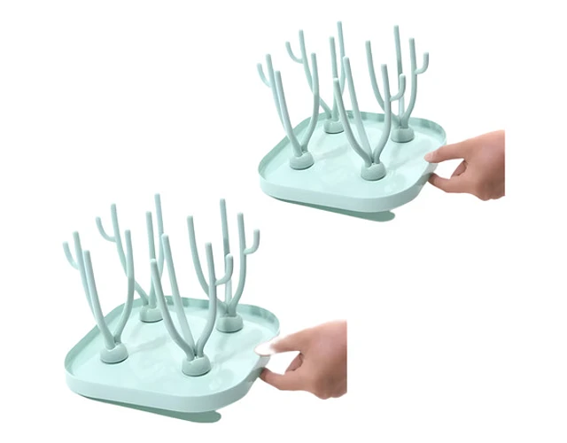 ESCURRIDOR DE MAMADERAS CON BASE DE PLASTICO - 1