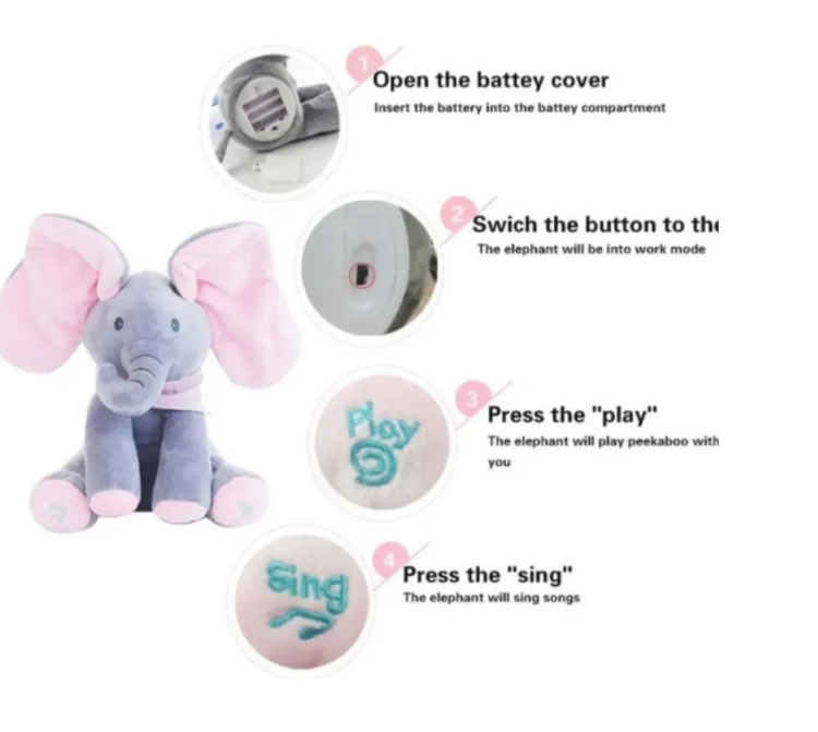 ELEFANTE PEEK A BOO INTERACTIVO - 2