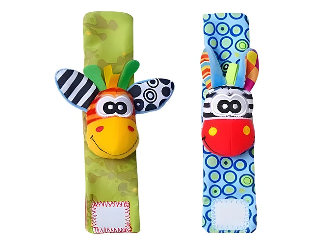 PACK PULSERAS MUÑEQUERAS ESTIMULANTES PARA BEBES - 1