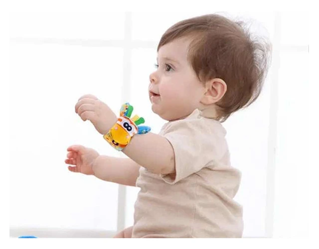 PACK PULSERAS MUÑEQUERAS ESTIMULANTES PARA BEBES - 2
