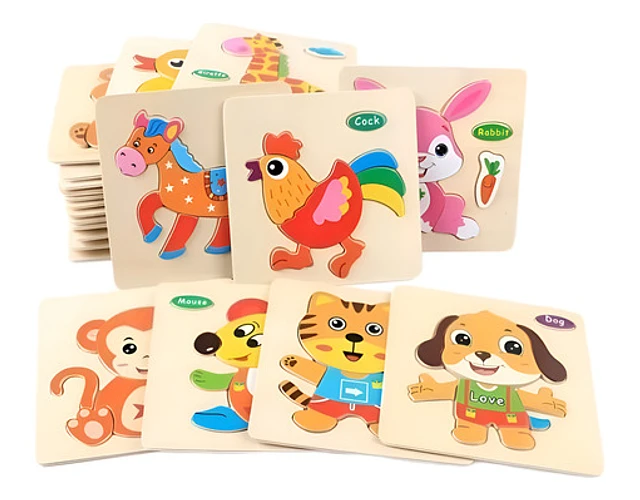 PACK 2 ROMPECABEZAS DE MADERA - 1