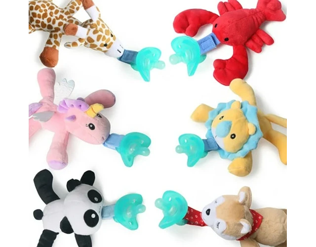 PORTA CHUPETES DE SUAVE PELUCHE - 1