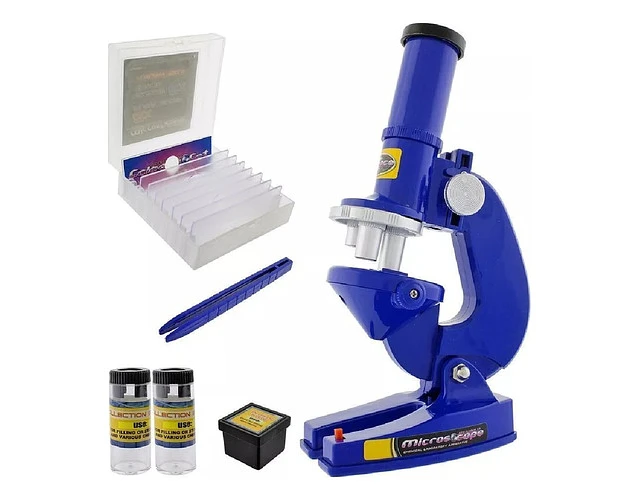 KIT MICROSCOPIO COMPUESTO CON LUZ 100 - 1