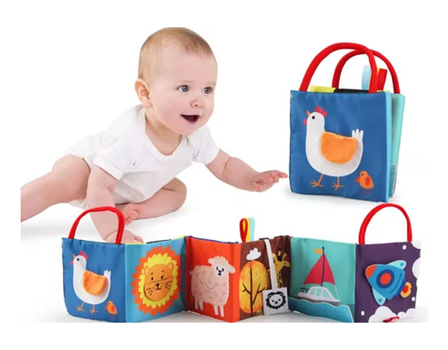 LIBRO SENSORIAL PARA BEBE CUNA DOBLE - 1
