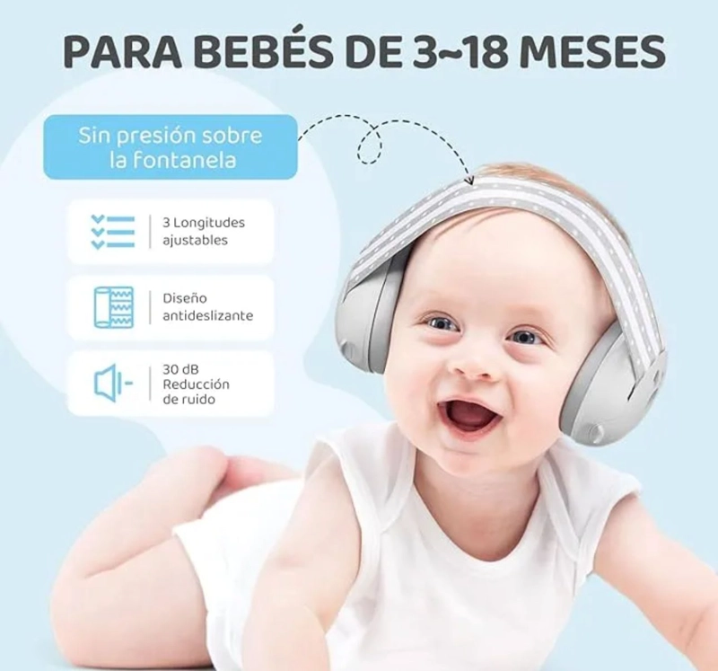 PROTECCION AUDIFONOS ANTIRUIDO PARA BEBES - 3
