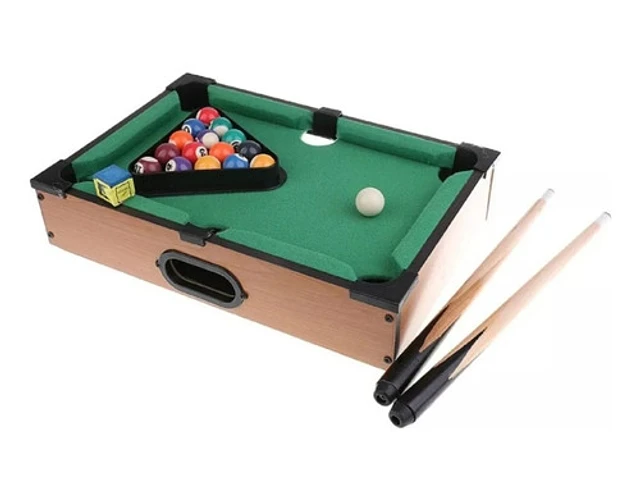 JUEGO MESA DE MADERA BILLAR - 1