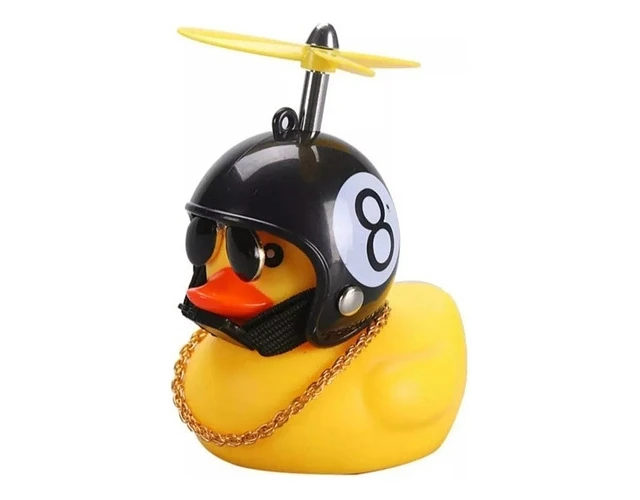 PATO BICICLETERO CON CASCO LUZ - 1