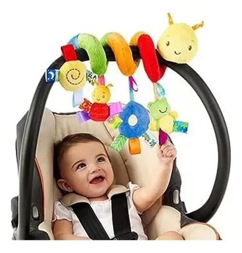 COCHECITO DE PELUCHE GUSANO BEBE - 1
