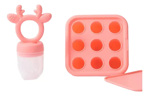 CHUPETE MORDEDOR ALIMENTADOR DE SILICONA PARA BEBES - 1